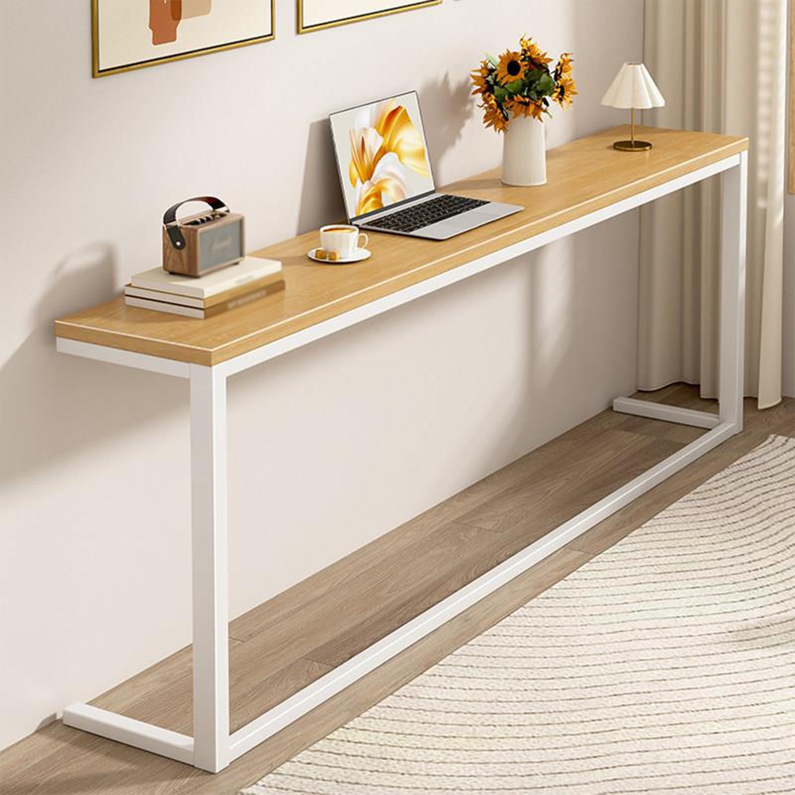 Copritermosifone Armadio Multifunzione, Tavolo Da Salotto Moderno(120x20x80cm)