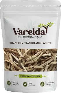 VARELDA Thaneer Vittan Kilangu White - Shatavar Safed - Asparagus racemosus (3000 Grams) Price In India