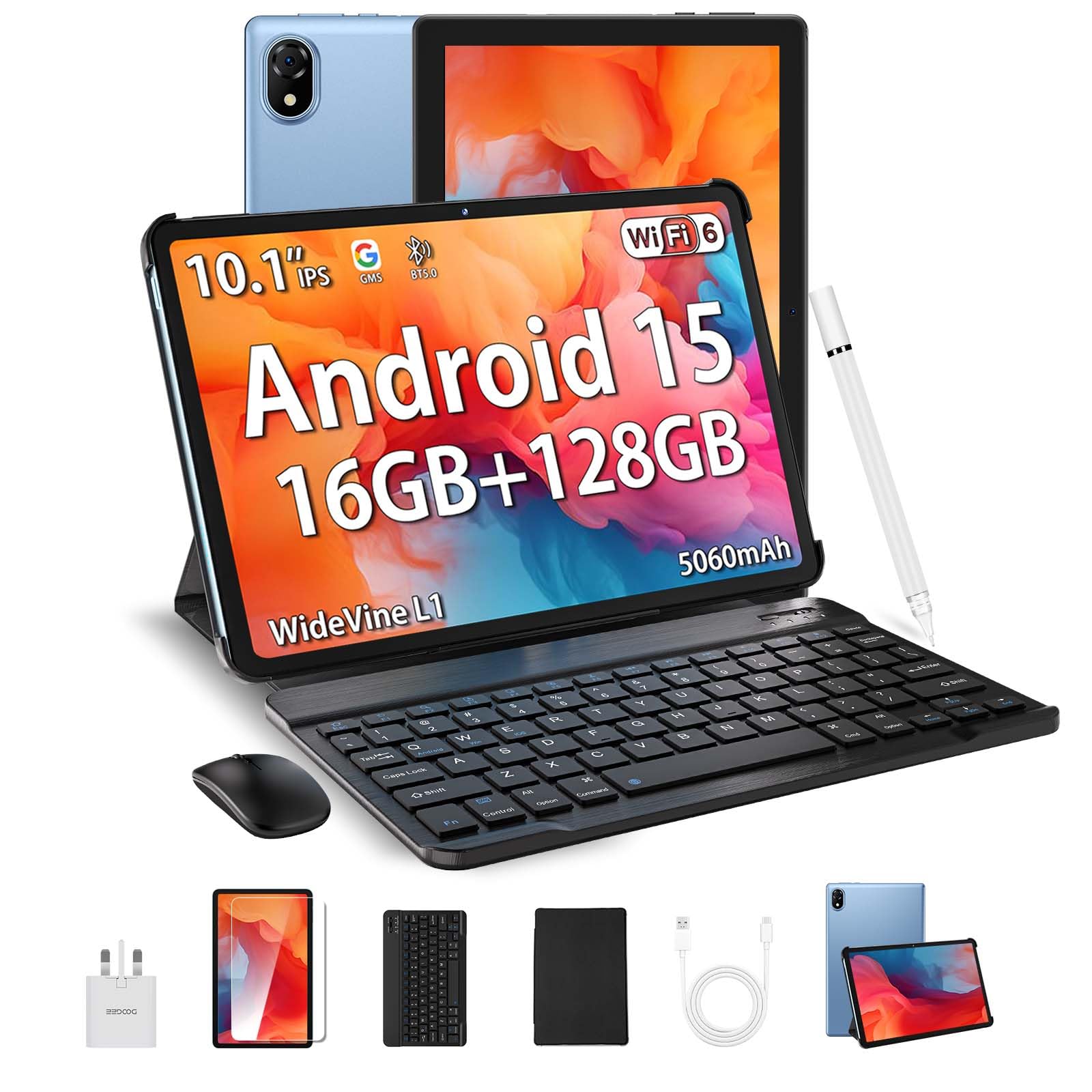 DOOGEE U10 2025 Newest Android 15 Tablet with Keyboard, 10 Inch