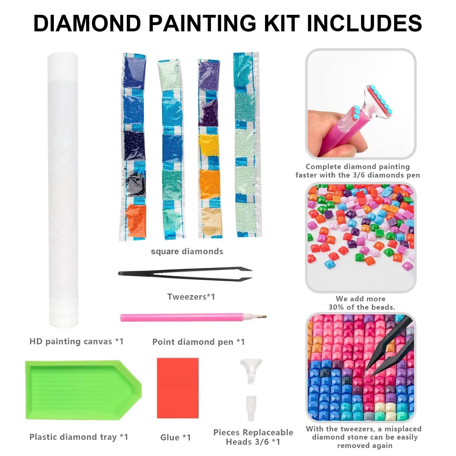 Malarstwo diamentowe XXL z motylem, obraz diamentowy 5D, obraz do samodzielnego wykonania, dla dziewczynek 8 lat, obraz diamentowy do pokoju, dekoracja ścienna D-5, 100 x 200 cm
