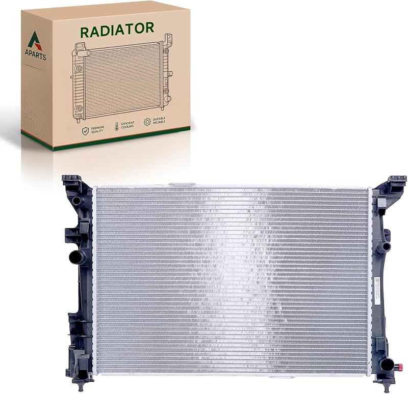 Radiador do sistema de arrefecimento AParts para Mercedes-Benz B250, CLA45 AMG e GLA250 2.0L 2013–2020 – 1 unidade