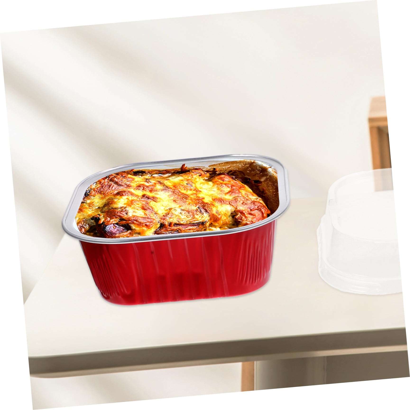 Tofficu Caja para Pastel de Aluminio Tapa, 300ml, 40 Juegos