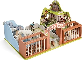 60107 "The Zoo" Playset, White, Brown, Blue, Green