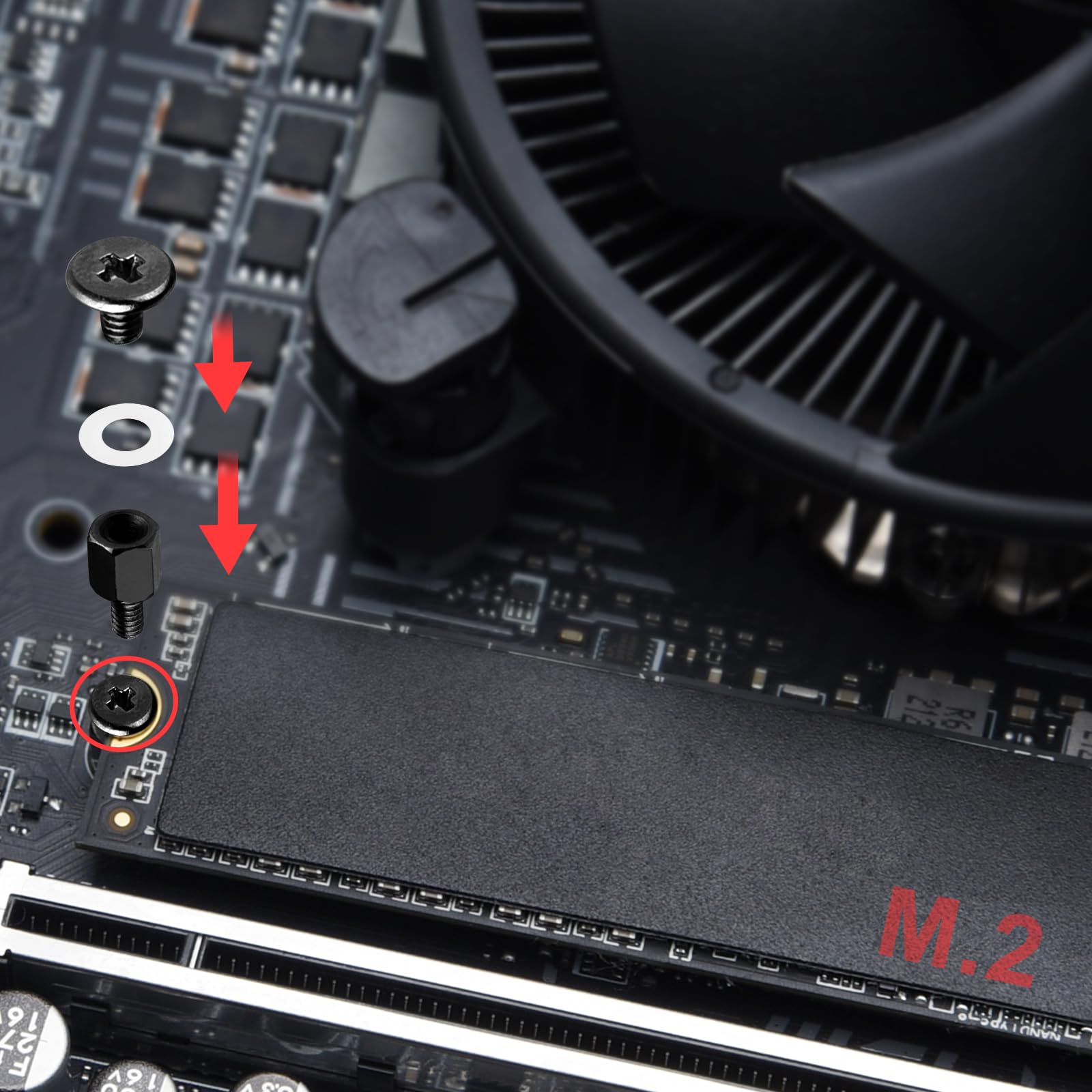 ASTARON Kit viti SSD M.2 per scheda madre PS5 ASUS MSI Gigabyte NGFF