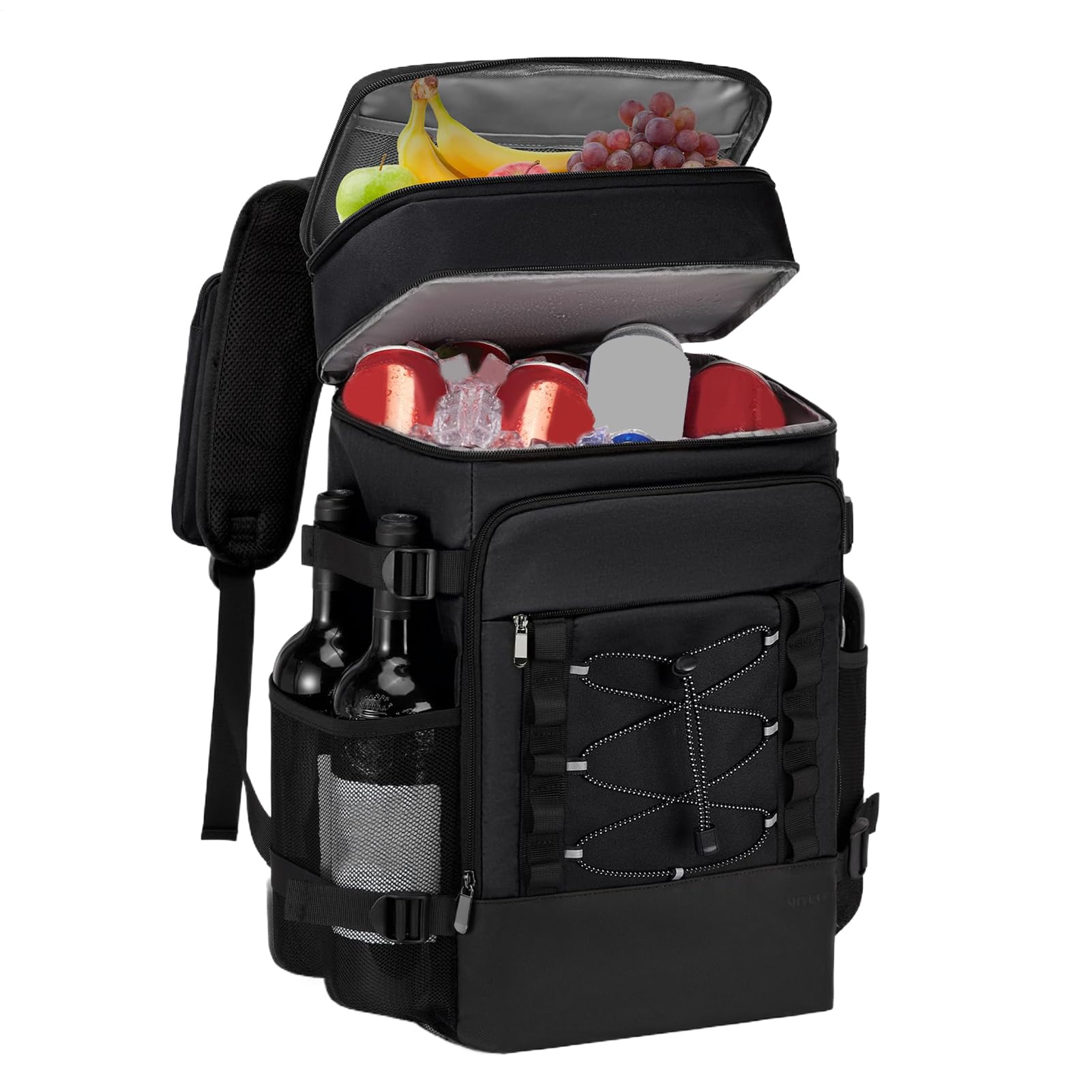 Sac à dos portable pour boîte à glace - Sac isotherme souple réutilisable avec grand rangement - Sac isotherme pour la randonnée, l'école, le déjeuner, les voyages, le camping, le travail, les