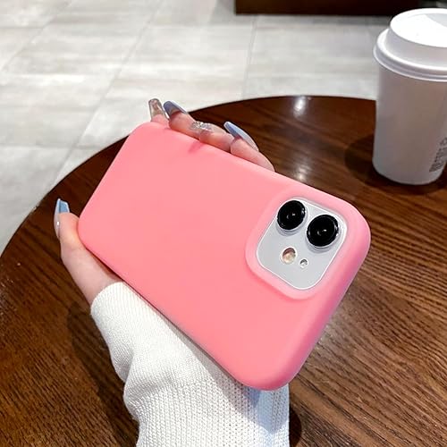 Miniatura 2 de Ownest Funda compatible con iPhone 1212 Pro, diseño de silicona líquida de color gelatina, para mujeres y niñas, a la moda, delgada, suave y