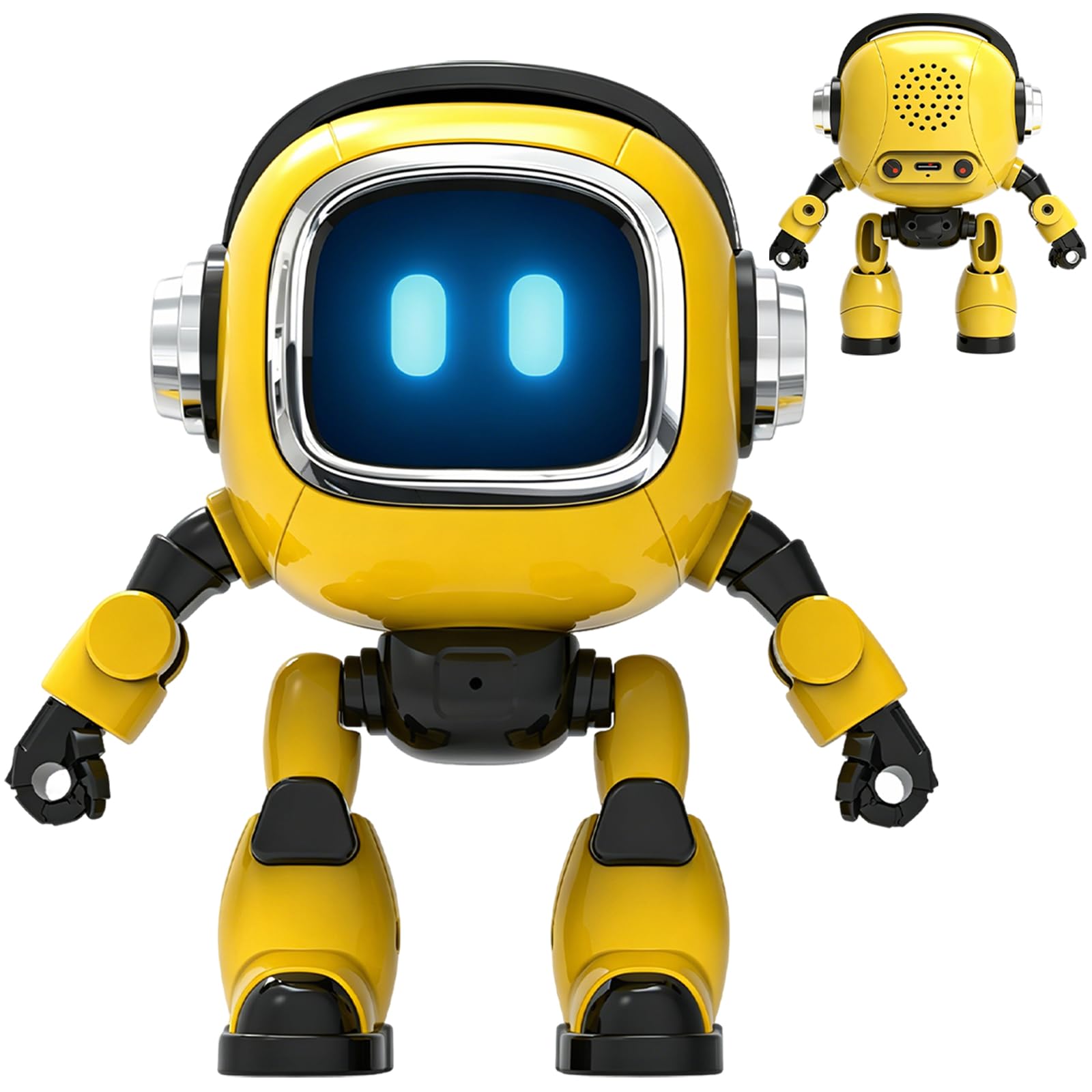 AI Robot, Multi-Model Fast Response Desktop Robot, AI-Powered Intelligent Robot 7-Color Light Show, Bilingual Chat, Custom Roles, Alarm & Daily Assistant Lightweight Design