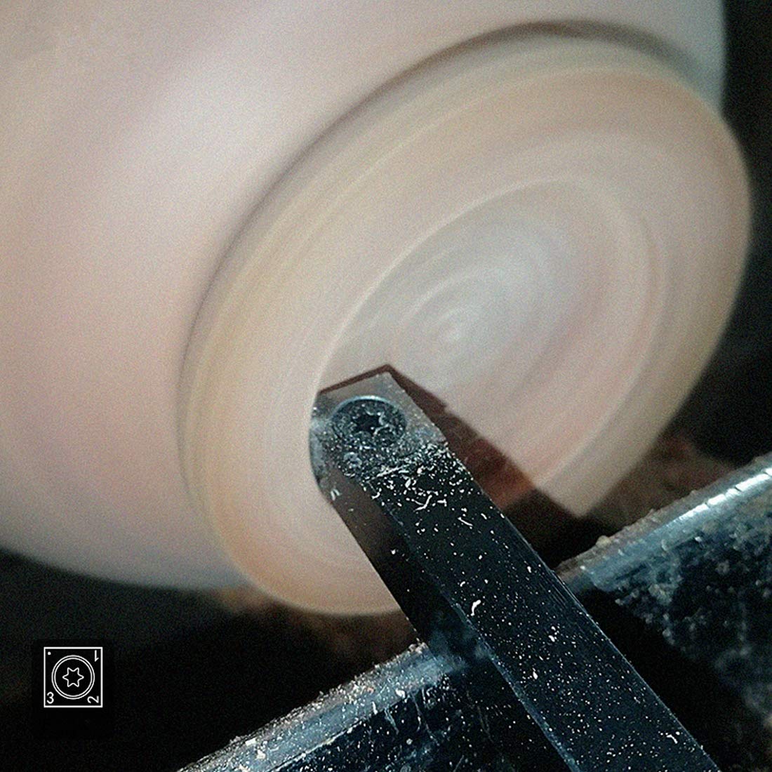 Scalpello per Tornio, Utensili per Tornitura Del Legno Scalpello per Tornio con Punta in Metallo Duro Più Ruvida con Inserto in Metallo Duro Quadrato a Bordo Dritto da 14 Mm per Hobbisti Del