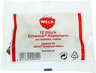 Weck Einweck - Klammern (passend zu den Weck-Rundrandgläsern: 120, 100, 80, 60, 40) 1165