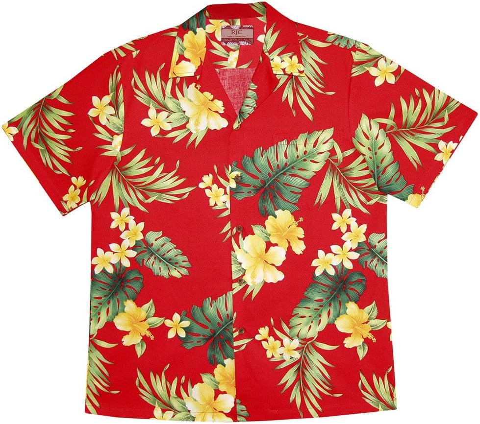 RJC Men's Hibiscus Tropics Hawaiian Shirt