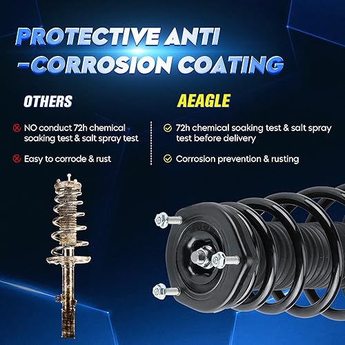 Miniatura 9 de Conjunto de amortiguador de puntal delantero con resorte helicoidal para Toyota Camry 2007-2011 2.4L 2.5L, reemplazar 172307 172308, izquierda y