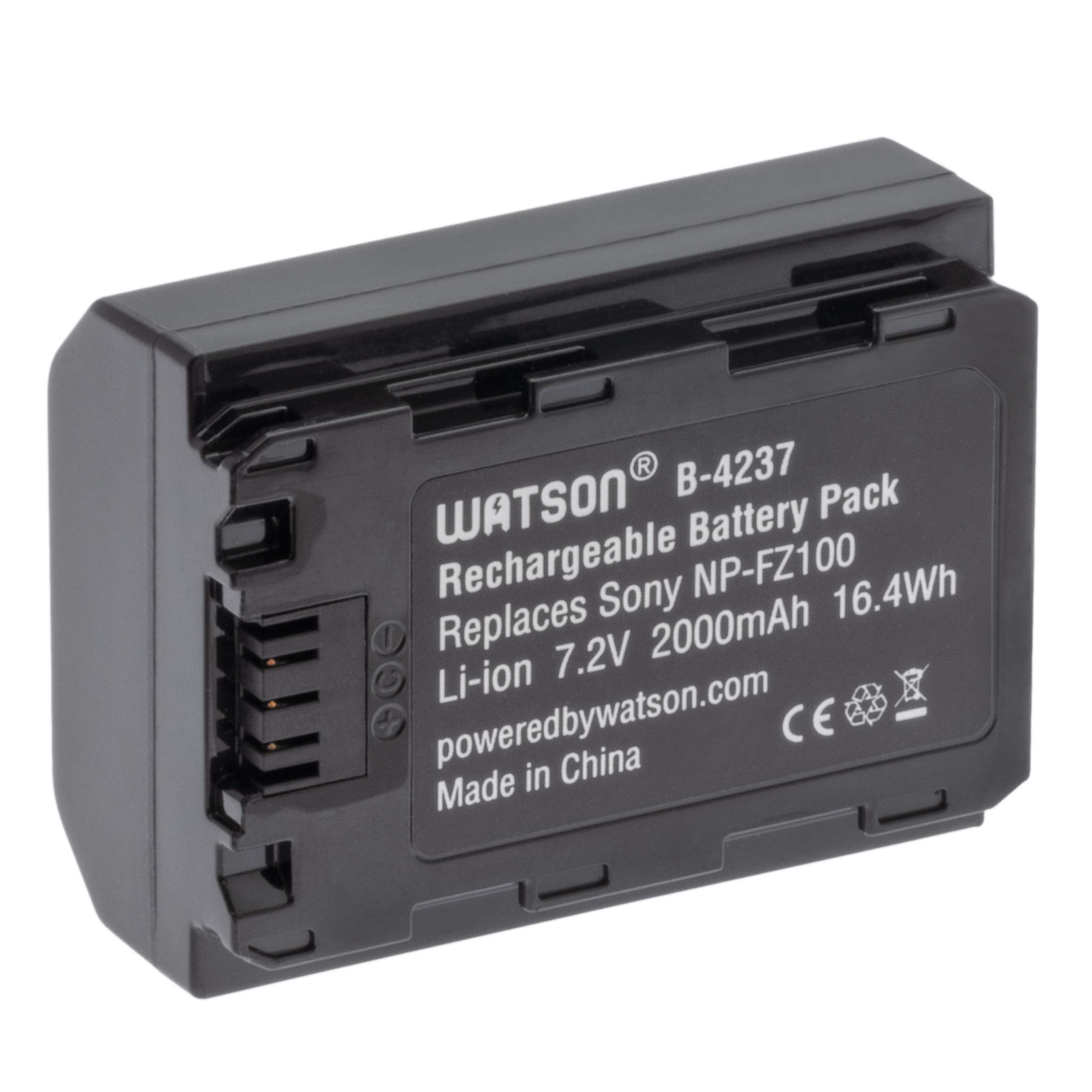 Watson NP-FZ100 Lithium-Ion Battery Pack (7.2V, 2000mAh, 16.4Wh)
