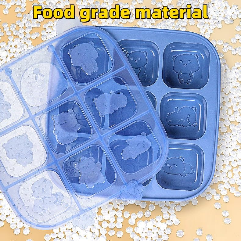 Molde de Silicona para Cubos de Hielo Azul miniatura 4