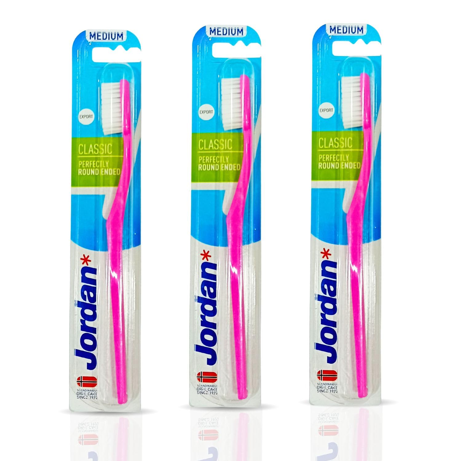 Jordan Step 1 Baby Toothbrush, Soft Bristles for 0-2 Years, BPA-free, Multicolour (Classic, (Medium), Pack Of 3)-image-23