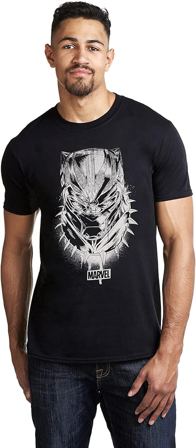 Black Panther Men's Mask T-Shirt 