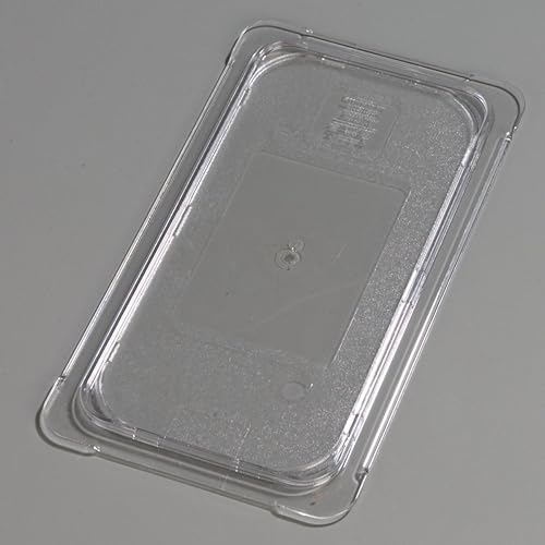 Miniatura 13 de Carlisle FoodService Products Storplus - Tapa plana universal de tamaño 1/3 para catering, bufés y restaurantes, policarbonato, transparente