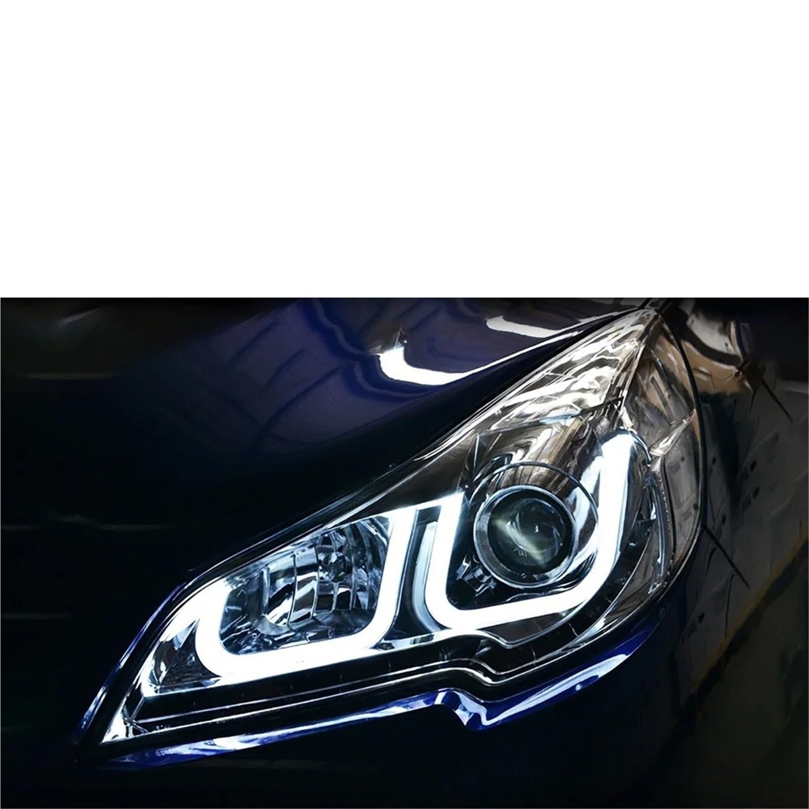 Faro Anteriore Per Subaru Per Outback Per Legacy 2010-2015 2 Pezzi Ricambi Fari Auto Lampade A LED Fari DRL Doppio Proiettore Facelift Gruppo Fari Anteriori