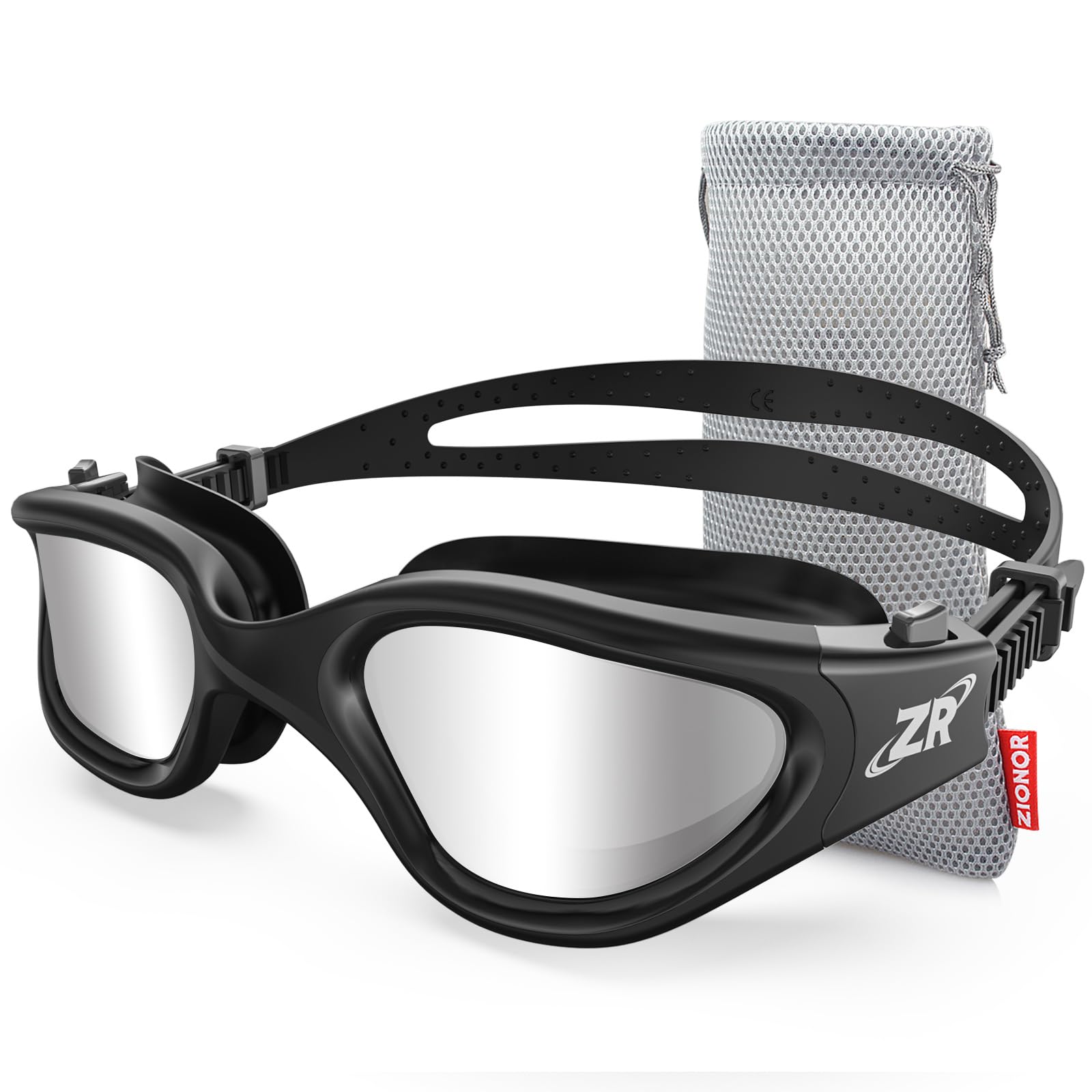 ZIONOR G1 - Polarisierte Schwimmbrille für Unisex und Erwachsene und Damen, beschlagfrei, 100% UV-Schutzbrille
