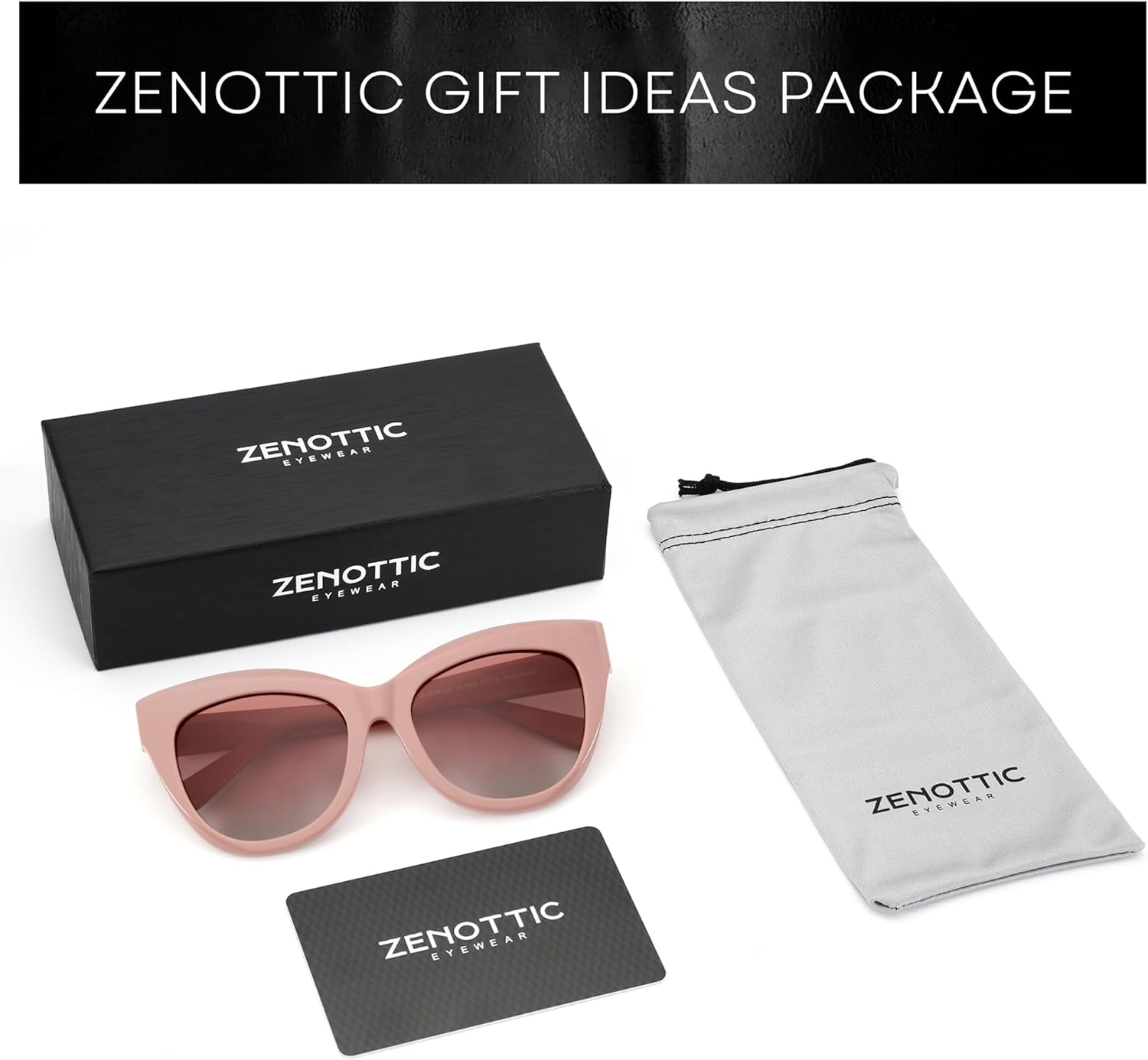 ZENOTTIC Trendy Polarized Women Sunglasses: Retro Cateye Shades - Sun Glasses Designed for Vacation with UV400 Protection - Image 6