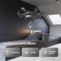 DEERC D20 Összecsukható Drón HD Kamerával, FPV Élő Közvetítéssel, Gesztus Vezérléssel, Hosszú Repülési Idővel, Gyerekeknek 5