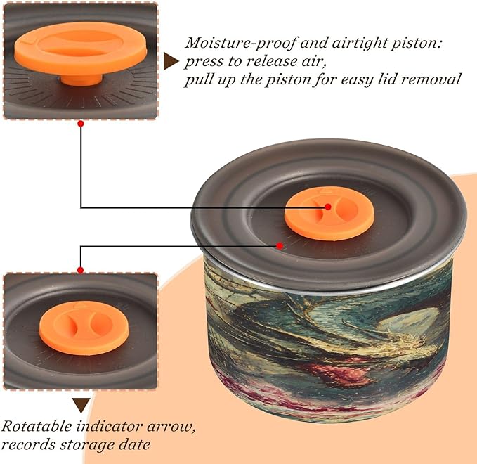 ALAZA Sea Dragon Boat Coffee Canister 17oz Acero Inoxidable miniatura 5