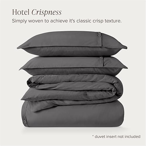 Miniatura 6 de Bare Home Juego de Funda de Edredón King de Algodón 100% Orgánico - Tejido de Percal Nítido - Ligero y Transpirable - Juego de Funda de Edredón