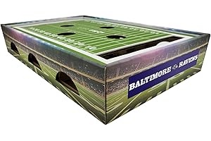 NFL Baltimore Ravens Football Stadium Cat Scratcher Find & Play Cat Box