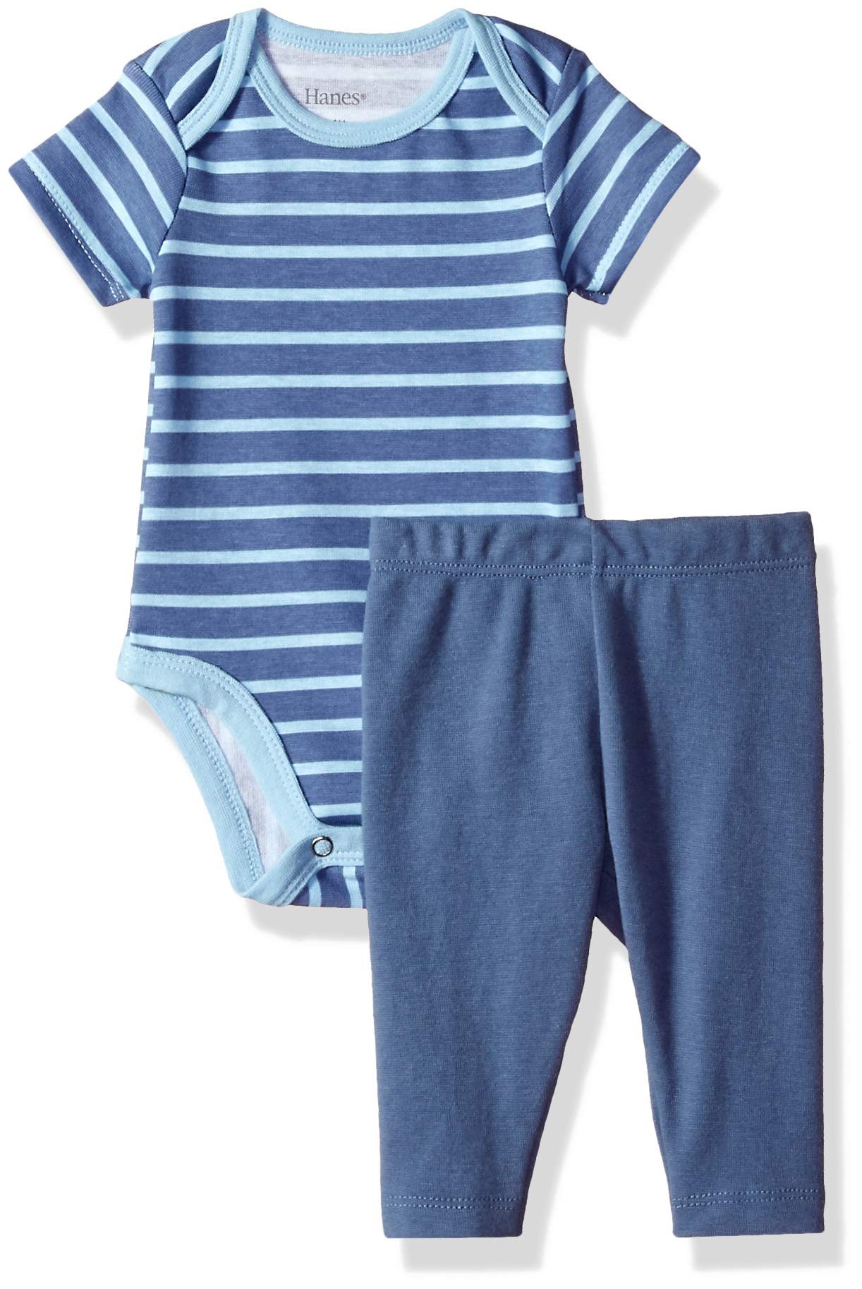Hanes Conjunto de 2 pañales Flexy unisex para bebé (pantalones con body de manga corta)