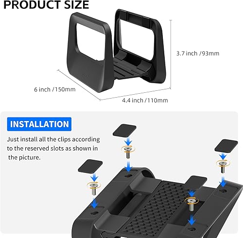 Miniatura 7 de Soporte vertical para computadora de escritorio, soporte de plástico para laptop con protección de silicona, compatible con todos los
