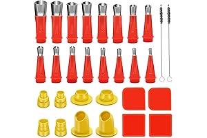 Reusable Multi-Function Silicone Caulking Nozzle Finisher Set