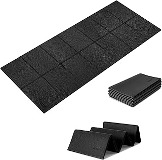 Esterilla de protección para Equipo de Ejercicio, Estera Fitness plegable 200*90cm, Suelo para gimnasio en casa 6mm para bicicletas estáticas, cinta de correr, Resistente Alfombrilla Protect