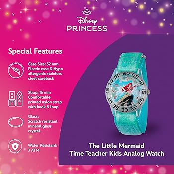 Amazon.com: Disney Little Mermaid Ariel Watch for Girls Age 4–7