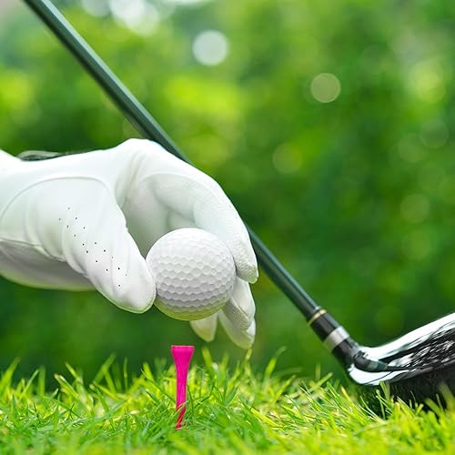 Miniatura 4 de Lewtemi Camisetas de golf de madera a granel, 3-14 pulgadas de alto, camisetas largas de golf de bambú, accesorios de pelota de golf para hombres,