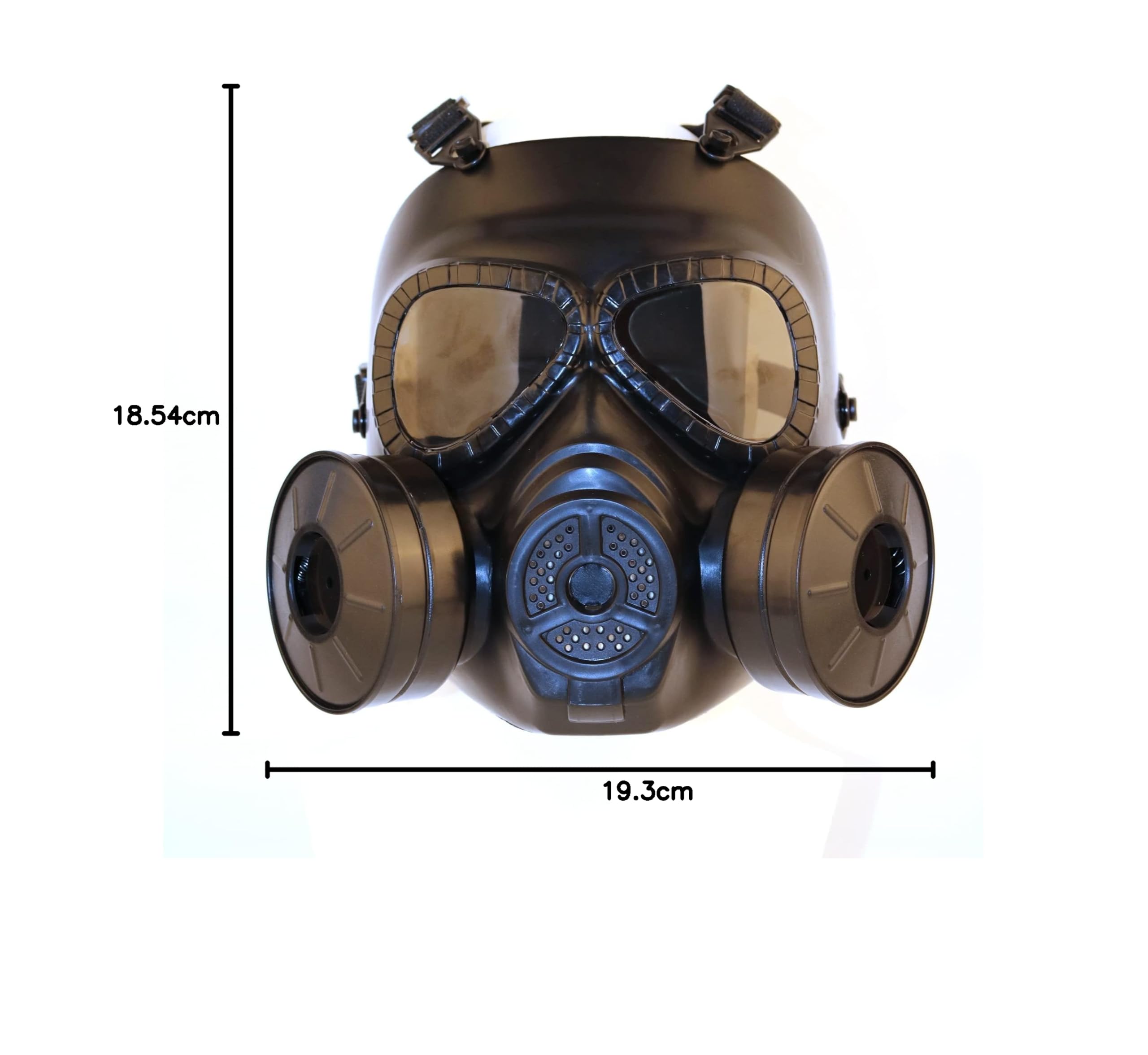 HaoYK, Maschera M04, anti appannamento, antigas, con doppia ventola, attrezzatura protettiva per softair e paintball