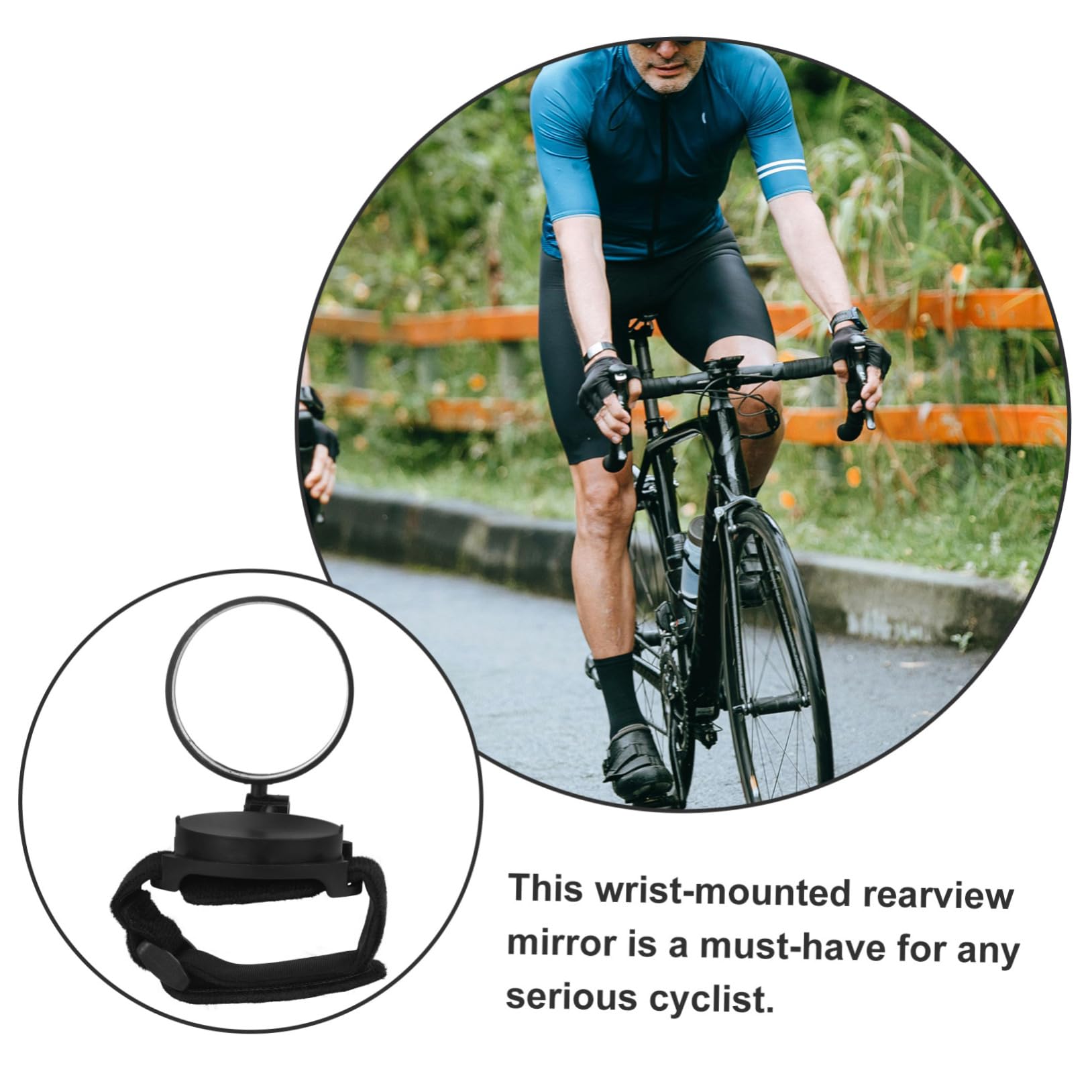 UPKOCH 5 Pièces Rétroviseur de Poignet pour Vélo Miroir Rotatif Accessoire de Cyclisme Pratique pour Arrière et Durable pour Cyclistes