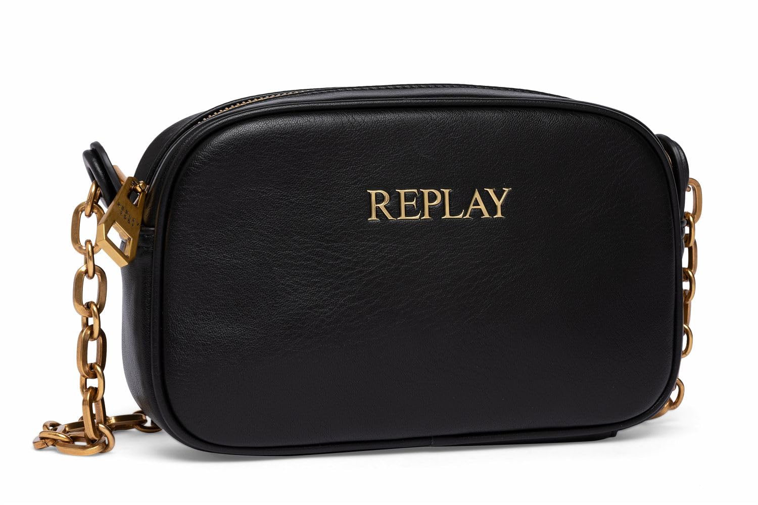 Replay women's handbag made of faux leather, black (Black 098), one size