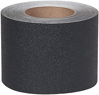 Jessup Safety Track 3510 Resilient Non-Slip Safety Tape (Black, 4-Inch x 60-Foot Roll, Pack of 3)