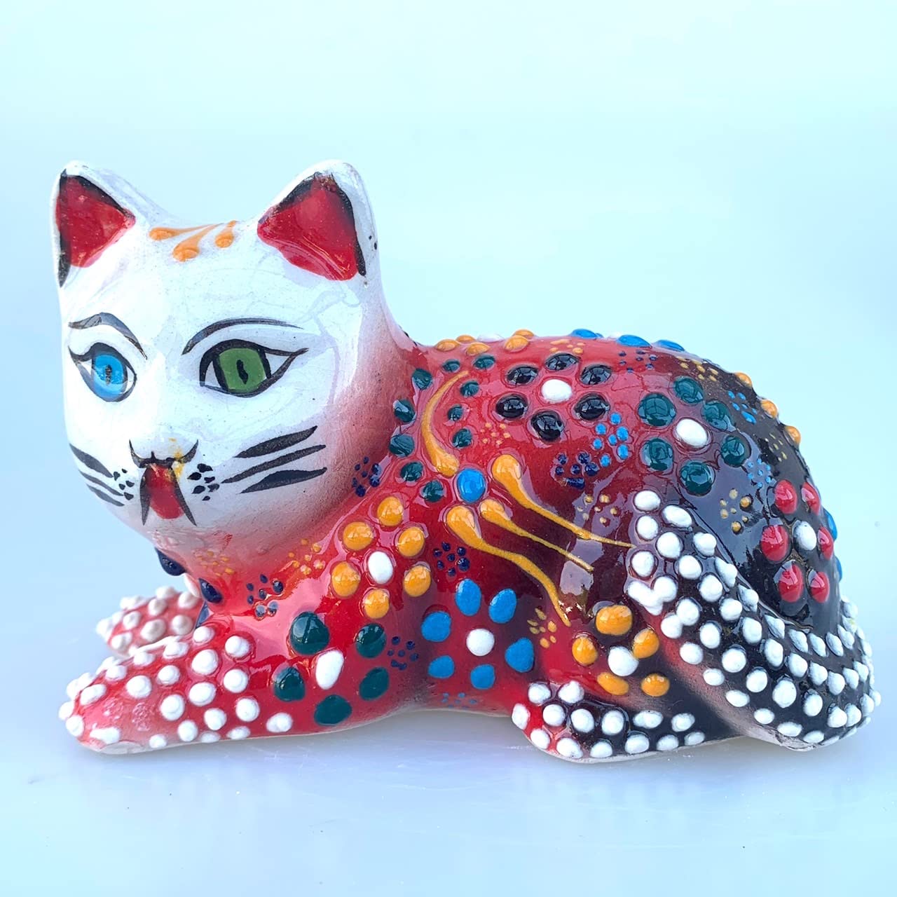 トルコ 猫 陶器 置物 雑貨 トルコ 土産
