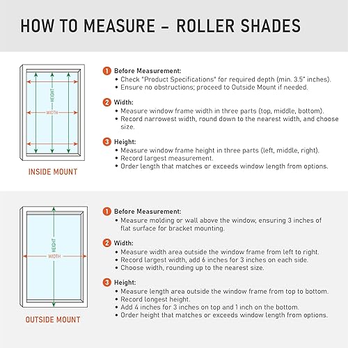 Miniatura 8 de DEZ FURNISHINGS 3UWT700720 FreeStop - Persiana enrollable, 70 pulgadas de ancho x 72 pulgadas de alto, color blanco