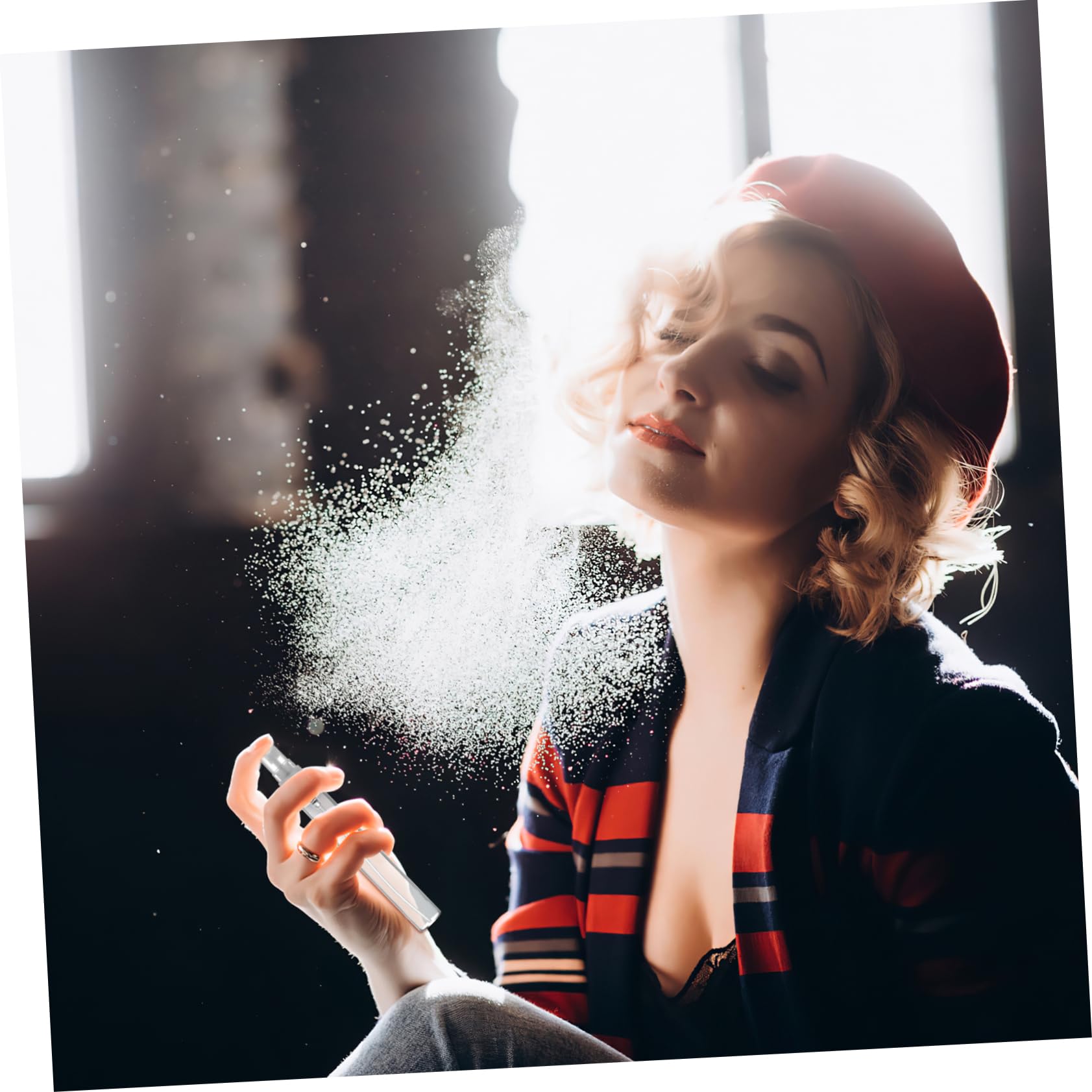 Healeved 70piezas Botellas De Spray De Viaje Dispensador De Perfume y Maquillaje Recargables y Reutilizables Diseño Transparente y Portátil Sin Fugas
