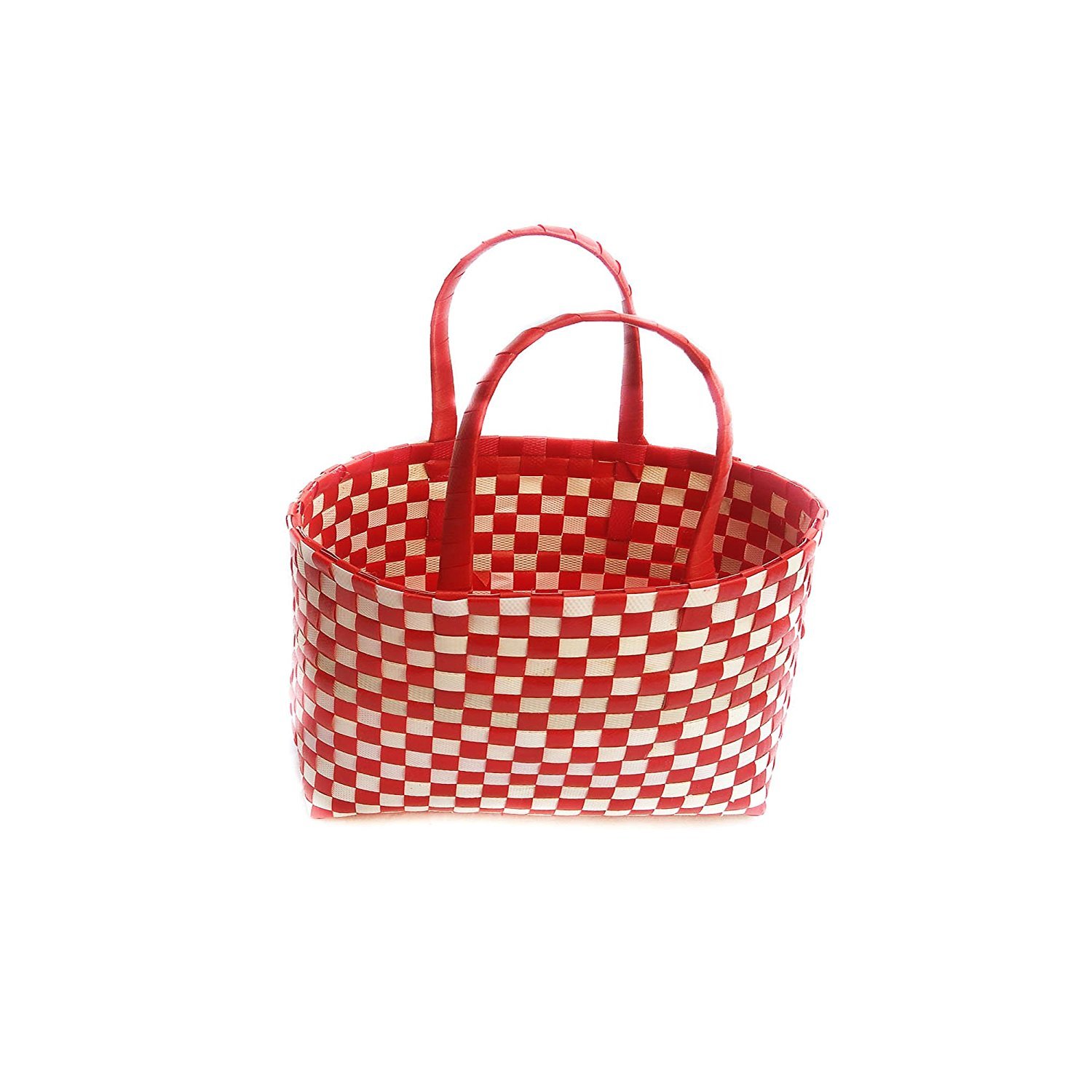 Cruzun Wire Basket Shopping Plastic Basket With Handle Multipurpose