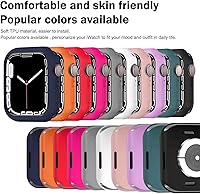 Vista 41 de BOTOMALL Funda protectora compatible con Apple Watch de 1.614 pulgadas Series 9, Series 8 Series 7, TPU suave, flexible, delgada, ligera, funda
