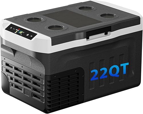Miniatura 1 de Refrigerador de 12 voltios, enfriador portátil de 22 cuartos de galón -4-68, refrigerador de coche con compresor de 12 V24 V CC y 110-240 V CA,