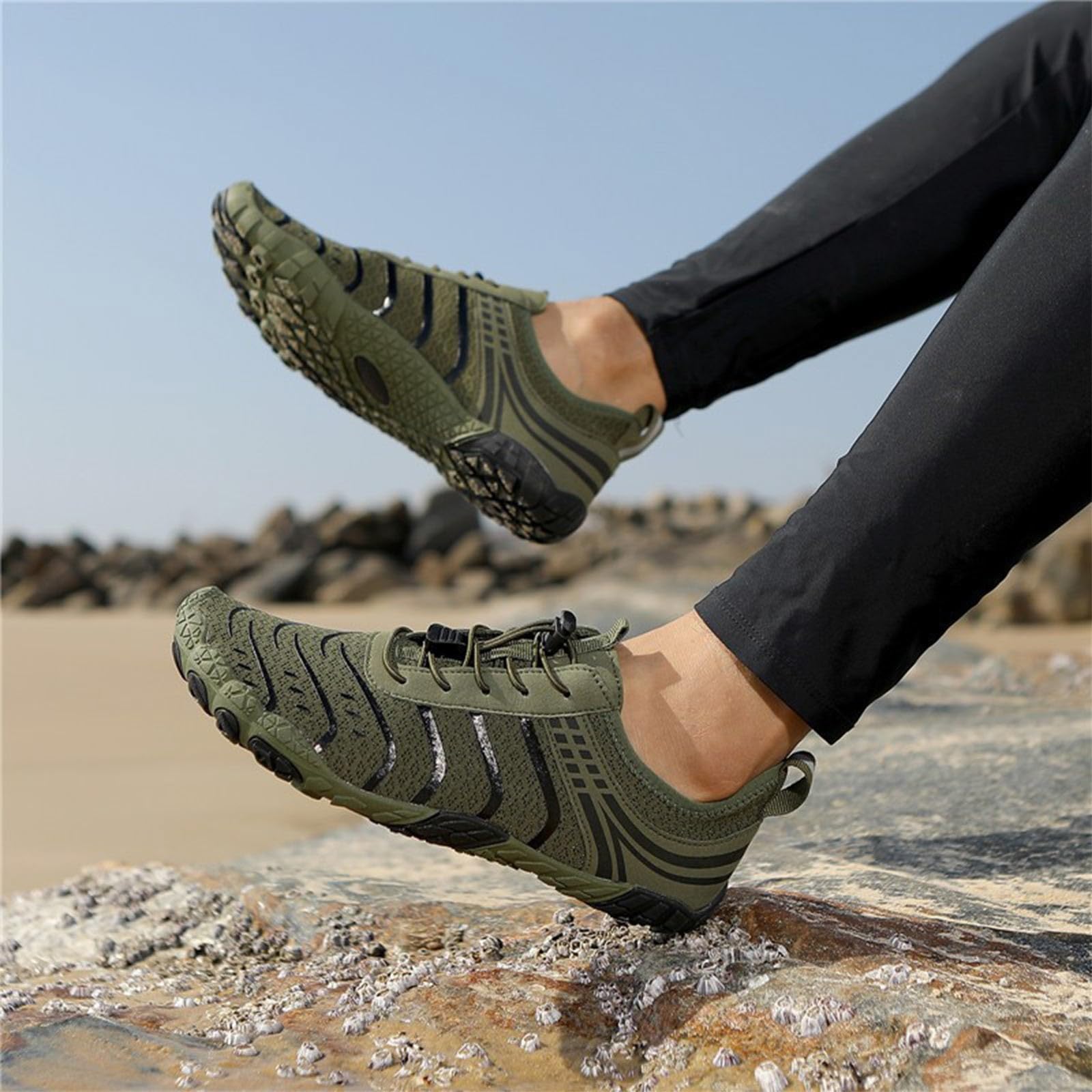 Damskie buty do wody z odpinanymi palcami, do pływania, nurkowania, spacerów po plaży, lekka, elastyczna podeszwa, idealne do uprawiania sportu, joggingu