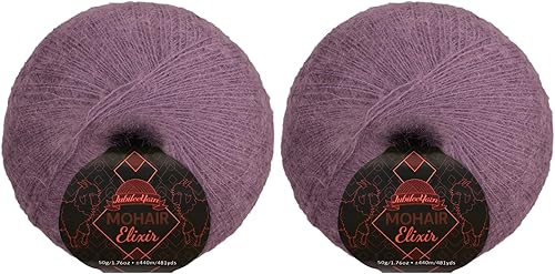 Vista 91 de JubileeYarn Mohair Elixir Yarn - 50 g/madeja Lana mezcla para bebé - Mimosa - 2 madejas 04 Mimosa