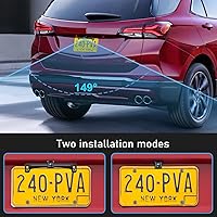 Vista 4 de GLK Backup Camera HD Rear View License Plate Backup Camera Reverse Camera for 12V Pickup Truck Car SUV,with Night Vision Wide Angle IP69K