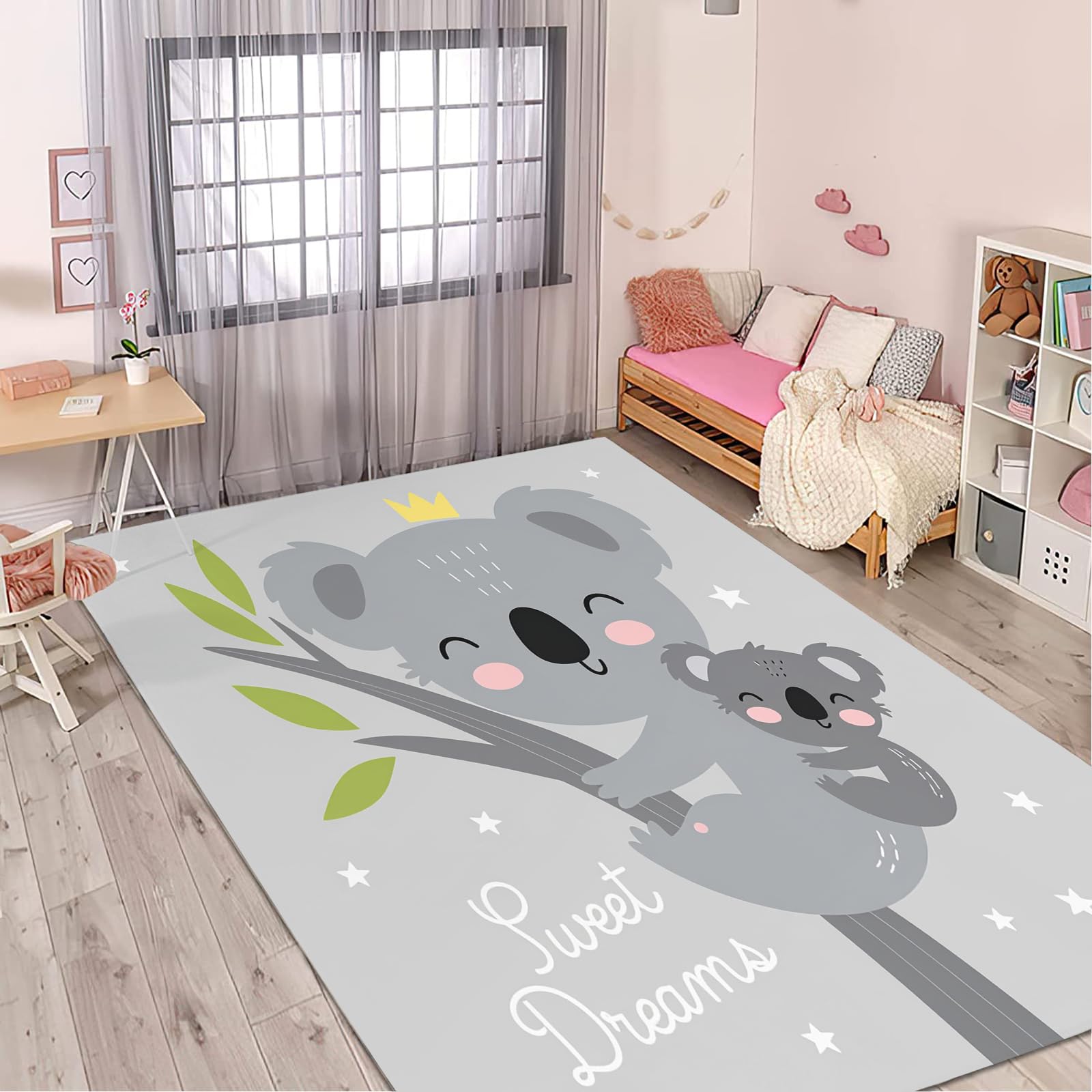 Tapis de salon 80x120 cm motif dessin animé pour chambre coucher enfant