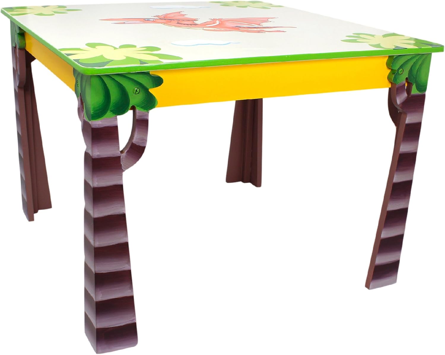Fantasy Fields by Teamson Kids, 28" L x 28" W x 20.5" H, Dinosaur Kingdom Table