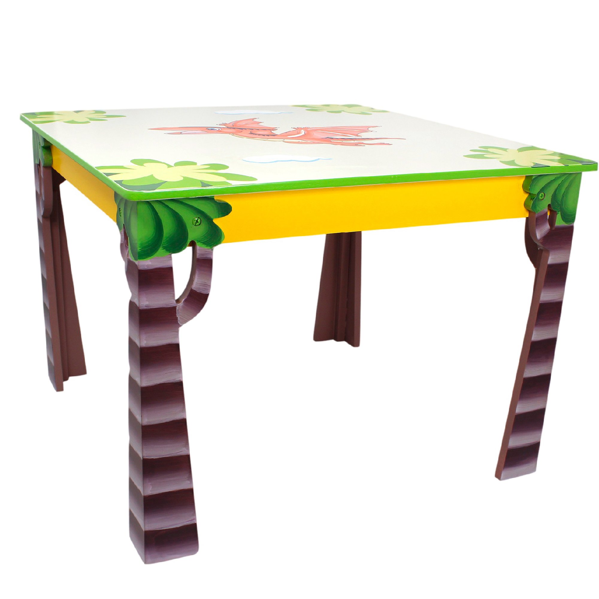 by Teamson Kids, 28" L x 28" W x 20.5" H, Dinosaur Kingdom Table