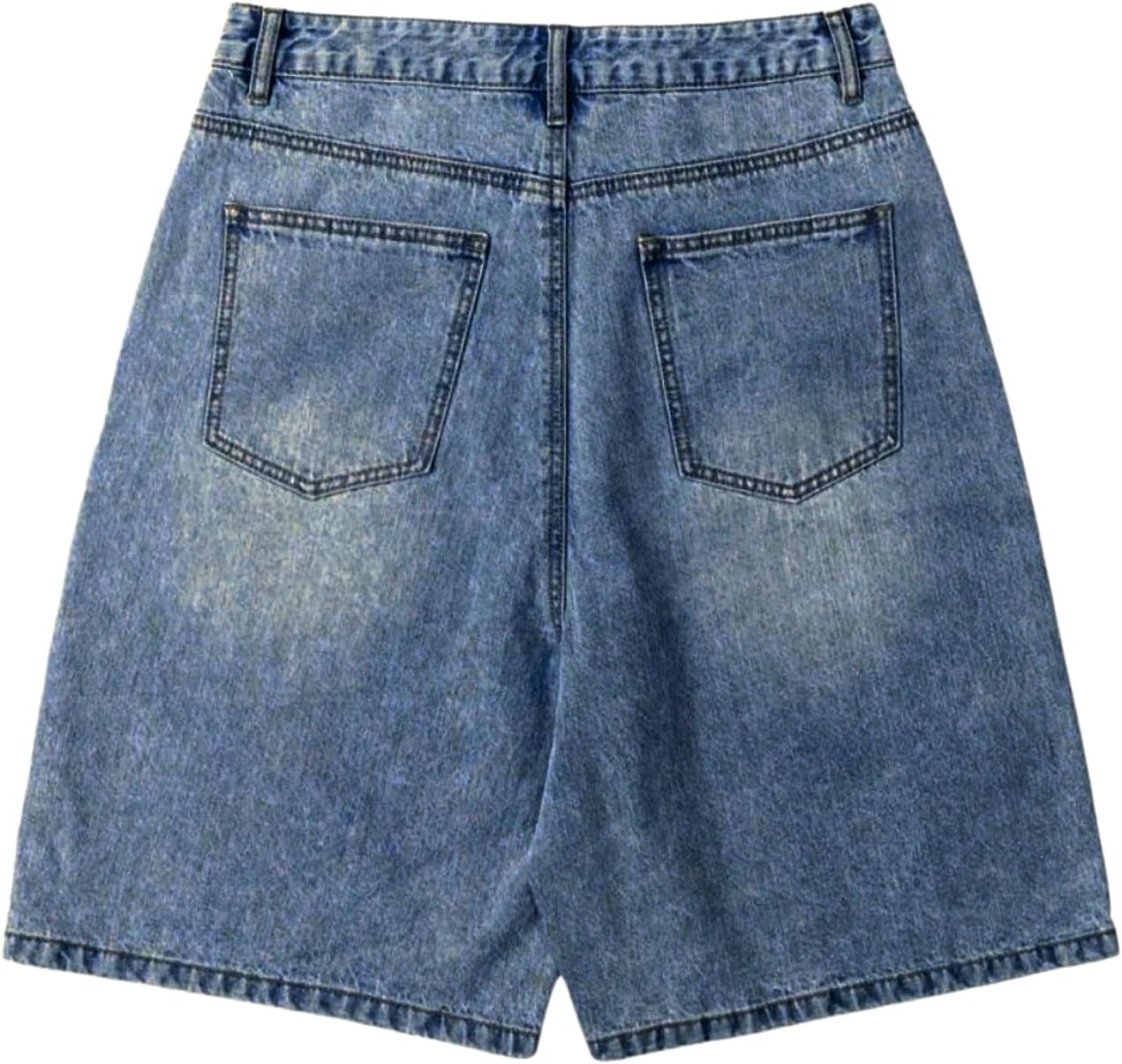 OYOANGLE Boy's Jorts Baggy Jean Shorts Straight Leg Loose Denim Shorts with Pockets - Image 2